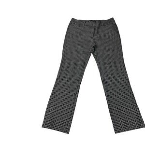 7th Avenue/NY & Company Black & White Micro-Pattern Stretch Dress Pants, Size 14